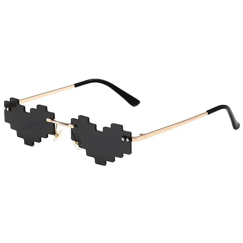 Roman heart Pixel Glasses