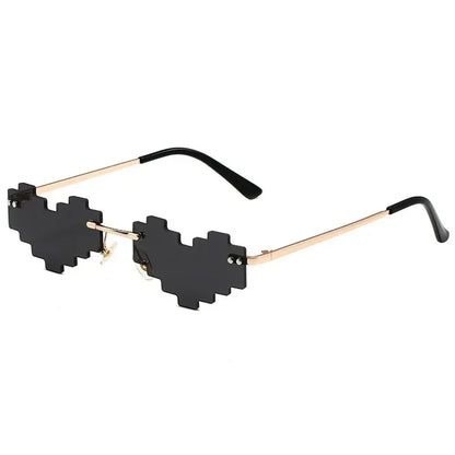 Roman heart Pixel Glasses