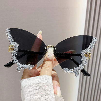 Luxury Diamond Butterfly Sunglasses