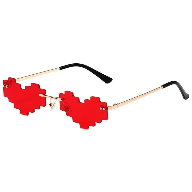 Roman heart Pixel Glasses