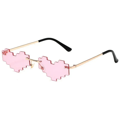 Roman heart Pixel Glasses