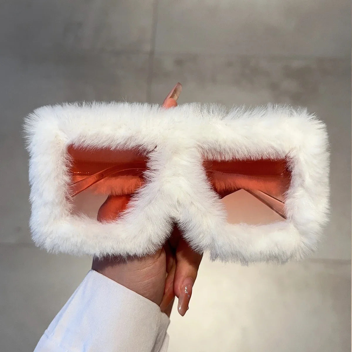 Plush Sunglasses Y2K