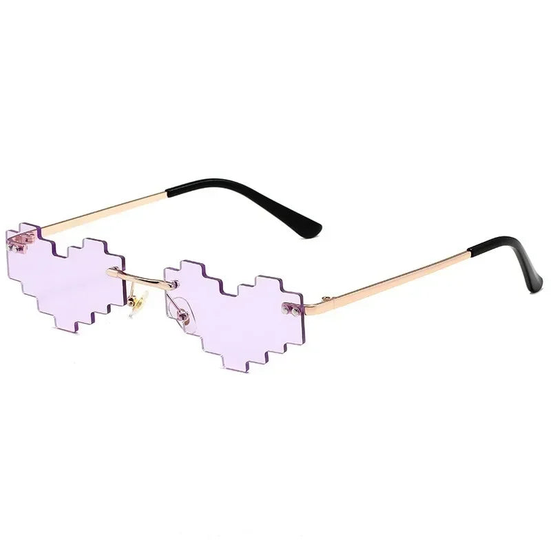 Roman heart Pixel Glasses