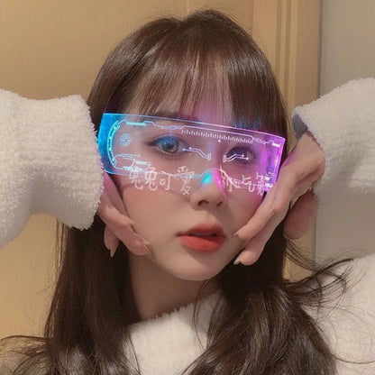 LED luminous colorful sunglasses